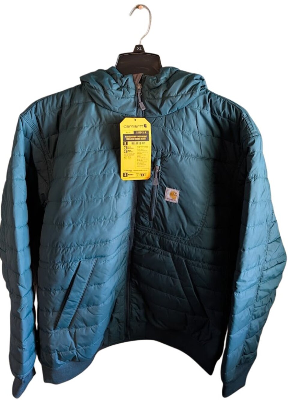 Carhartt Men's Gilliam Active Jac Hooded Insulated Jacket – Greenstone – X-Large